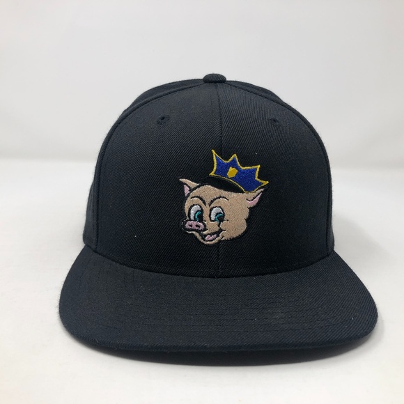 Porky Pig Police Officer Looney Tunes Snapback Hat - Picture 1 of 5